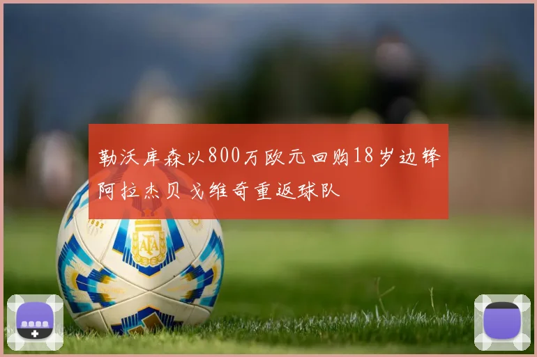勒沃库森以800万欧元回购18岁边锋阿拉杰贝戈维奇重返球队